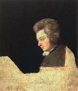 joseph lange mozart at the pianoforte oil on canvas